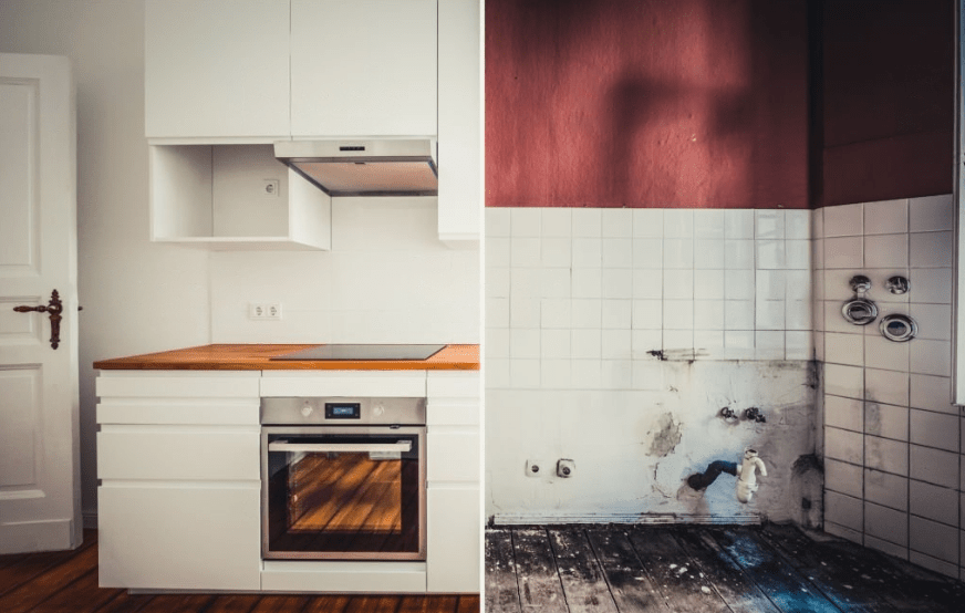  kitchen before and after renovation 